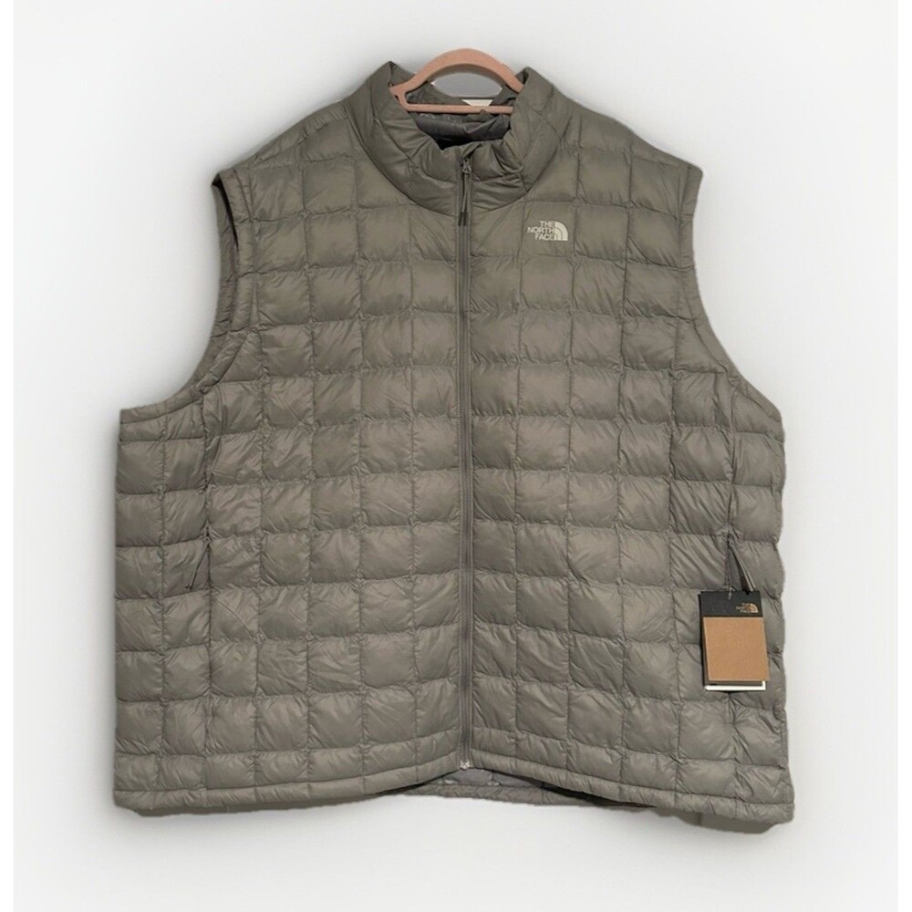 The North Face 5X Big ThermoBall Eco Vest Men’s Grey Lightweight Insulated Warm